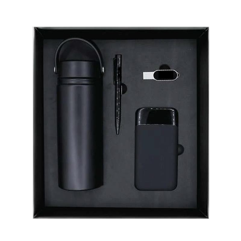 Promotional Gift Sets With The Inclusion Of Cushioned Gift - Insulated Bottle With Handle Metal Pen